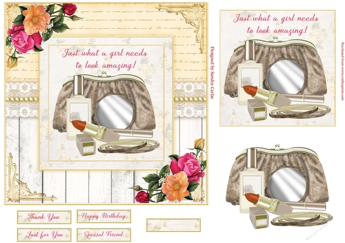 Just Amazing Decoupage 7x7ins Topper 1