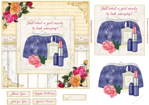 Just Amazing Decoupage 7x7ins Topper 6