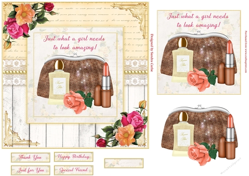 Just Amazing Decoupage 7x7ins Topper 8