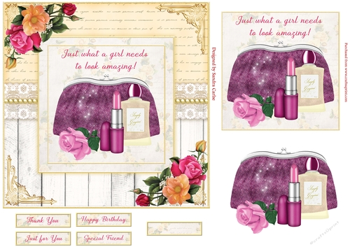 Just Amazing Decoupage 7x7ins Topper 9