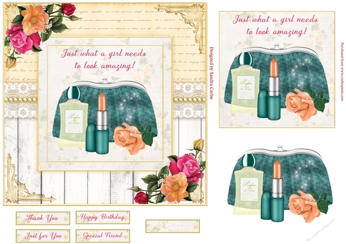 Just Amazing Decoupage 7x7ins Topper 10