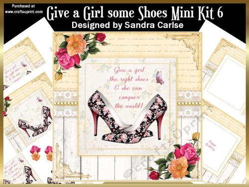 Give a Girl some Shoes Decoupage Mini Kit 6