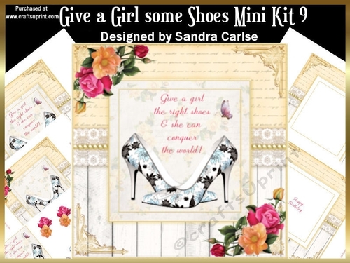Give a Girl some Shoes Decoupage Mini Kit 9