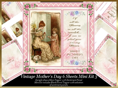 Vintage Mothers Day/Birthday Topper Mini Kit 3