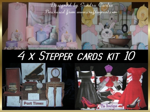 Pick & Mix Stepper cards x 4 Bumper Kit 10