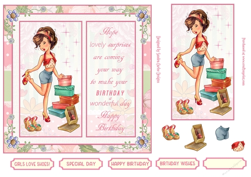 Special Day Fashion 7x7ins Topper