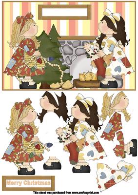 Christmas Decorations Decoupage Topper