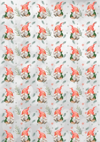 Christmas Santa Backing Paper 3