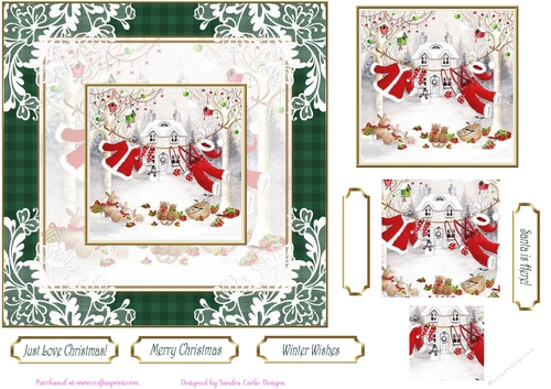 Christmas Santa is Here Topper 2