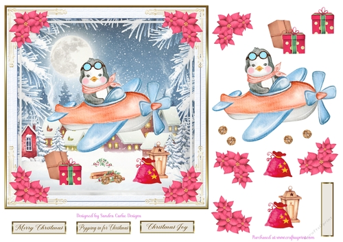 Merry Christmas Everyone Decoupage Topper 1