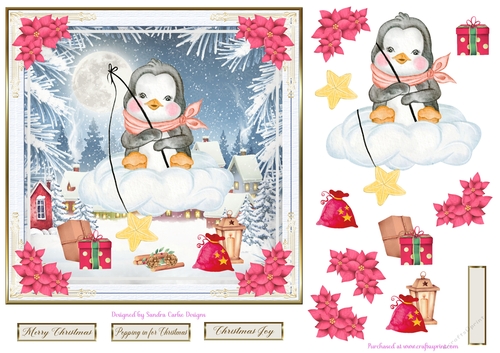 Merry Christmas Everyone Decoupage Topper 4