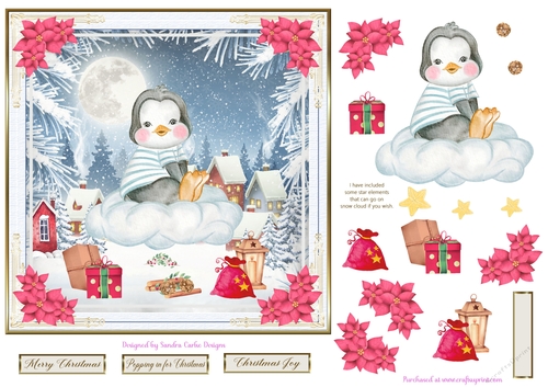 Merry Christmas Everyone Decoupage Topper 6