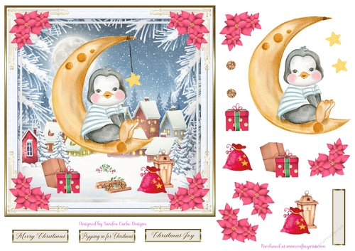 Merry Christmas Everyone Decoupage Topper 8