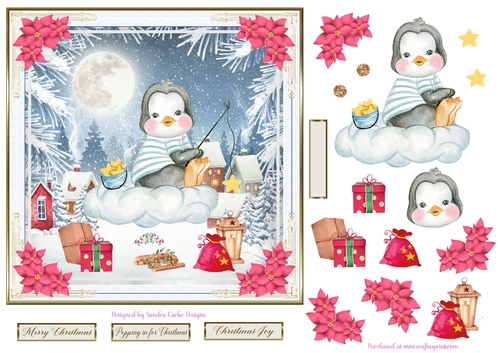 Merry Christmas Everyone Decoupage Topper 10