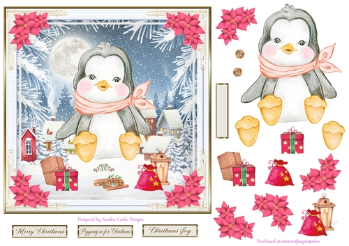 Merry Christmas Everyone Decoupage Topper 11