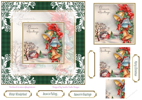 Christmas Seasons Greetings Topper 1