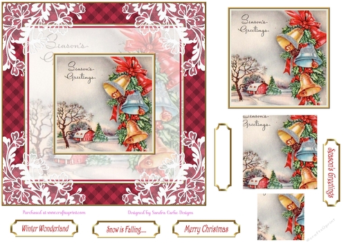 Christmas Seasons Greetings Topper 2