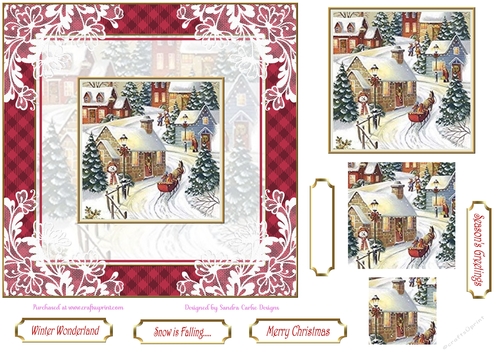 Christmas Seasons Greetings Topper 3