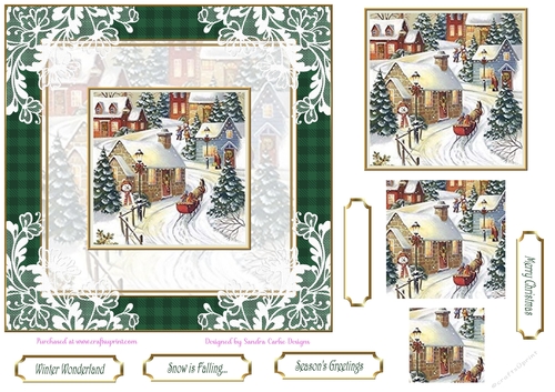 Christmas Seasons Greetings Topper 4