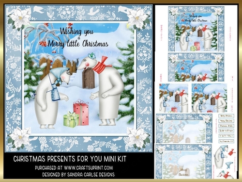 Christmas Presents for you 8x8ins Mini Kit