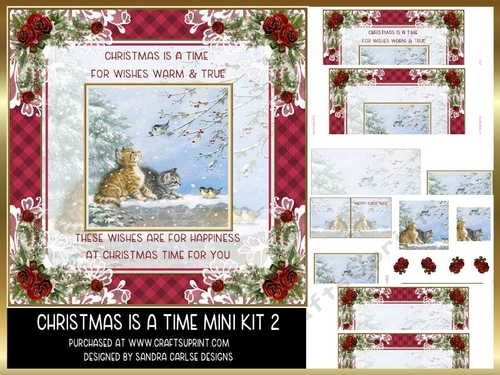 Christmas is a Time 8x8ins Mini Kit 2