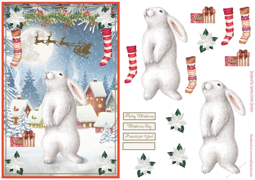 The wonder of Christmas A5 Decoupage Topper 1