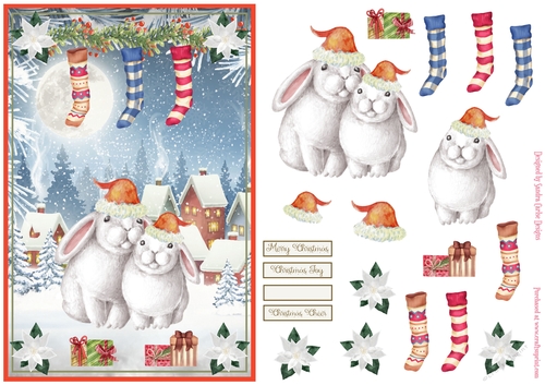 The wonder of Christmas A5 Decoupage Topper 2