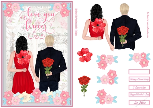 Love you Forever Decoupage Topper 2