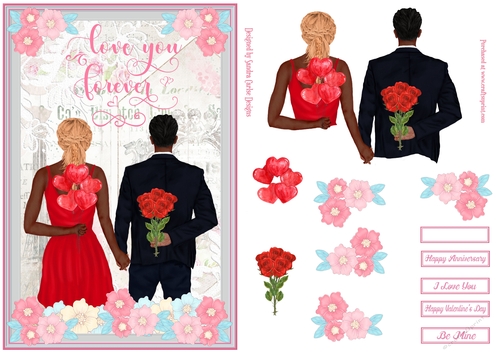 Love you Forever Decoupage Topper 7