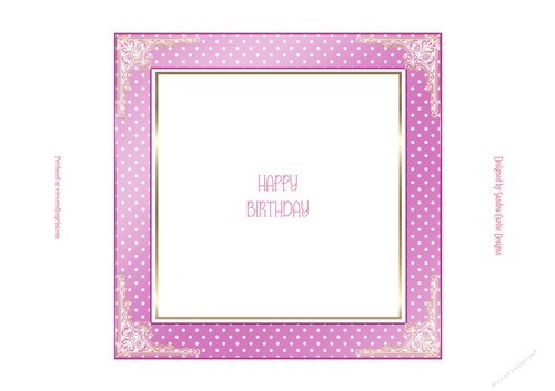 Birthday Pink 7x7ins Insert 1 to match cup1109020_719