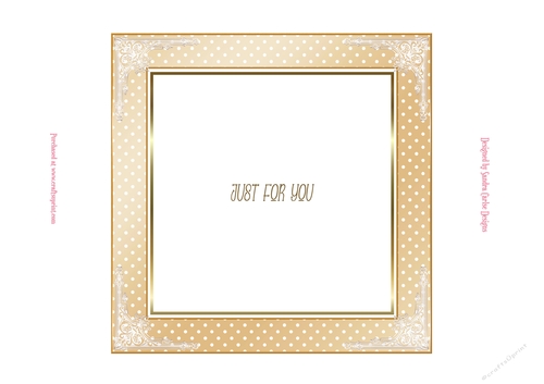 Soft Gold 7x7ins Insert 2 to match cup1109771_719