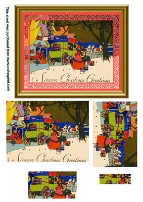 Vintage Christmas Wishes Quick Card