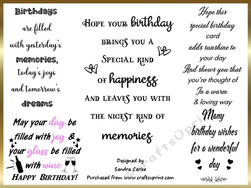 Birthday Verses wordart 3