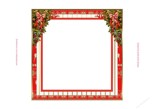 At Home for Christmas 7x7ins Blank Insert 