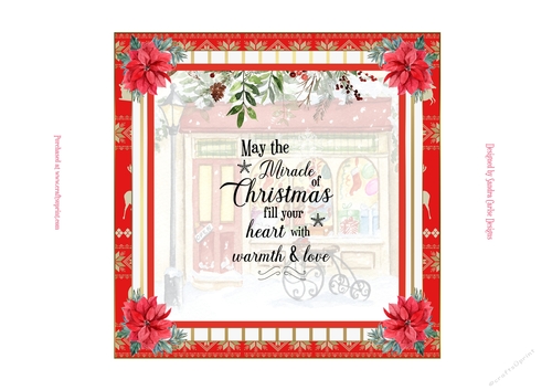 Christmas at the Toy Shop 7x7ins Insert 1