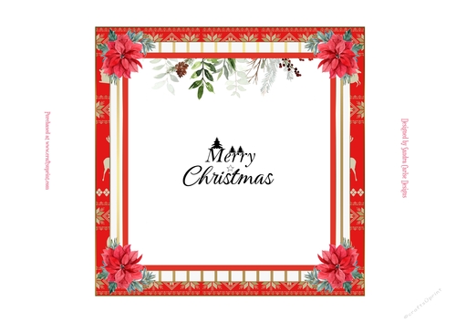 Christmas Poinsettia Insert 4