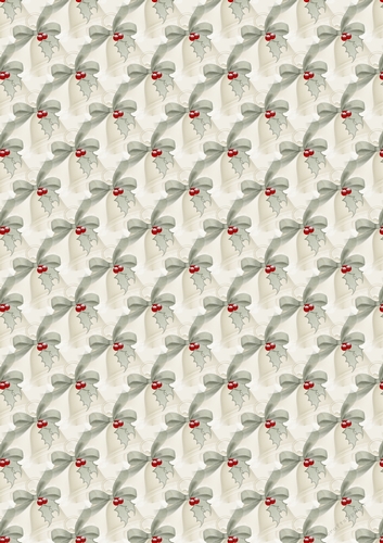 Christmas Bells & Holly Background Paper 4