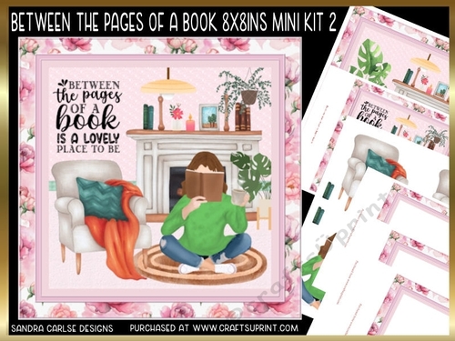 Between the Pages of a Book 8x8ins Decoupage Kit 2