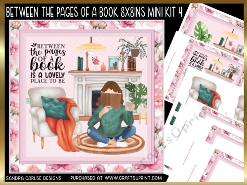 Between the Pages of a Book 8x8ins Decoupage Kit 4