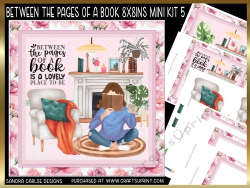 Between the Pages of a Book 8x8ins Decoupage Kit 5