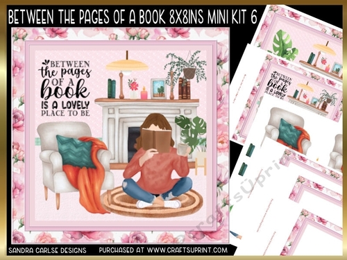 Between the Pages of a Book 8x8ins Decoupage Kit 6