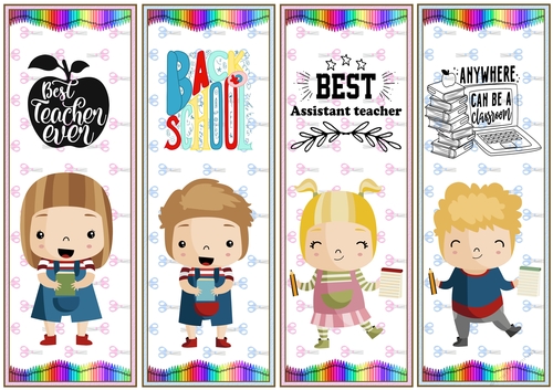 School Day 4 x Bookmarks 1