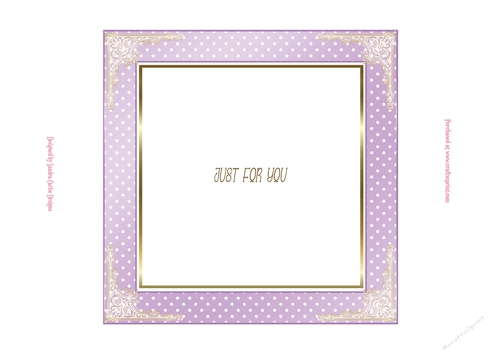Purple 7x7ins Insert 1 to match cup1162205_719 Topper