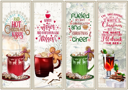 Christmas Cheer 4 x Bookmarks 1