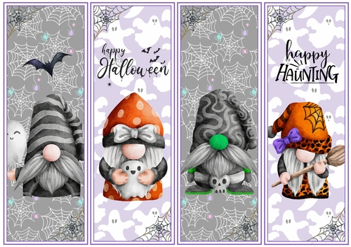 Halloween/Birthday 4 x Bookmarks 4