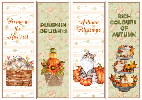 Autumn Reading 4 x Bookmarks 3