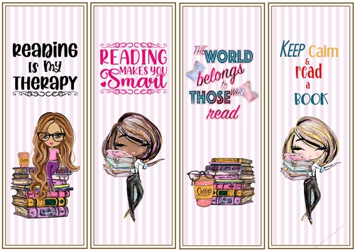 Reading/Birthday 4 x Bookmarks 6