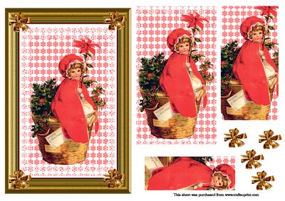 Christmas Poinsettia Pyramid Card