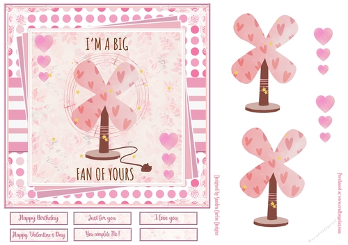 Im a big fan of yours 7x7ins Decoupage Topper