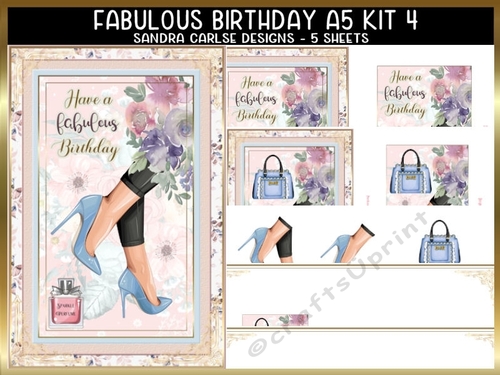Fabulous Fashion 5 Sheets A5 Decoupage Kit 4